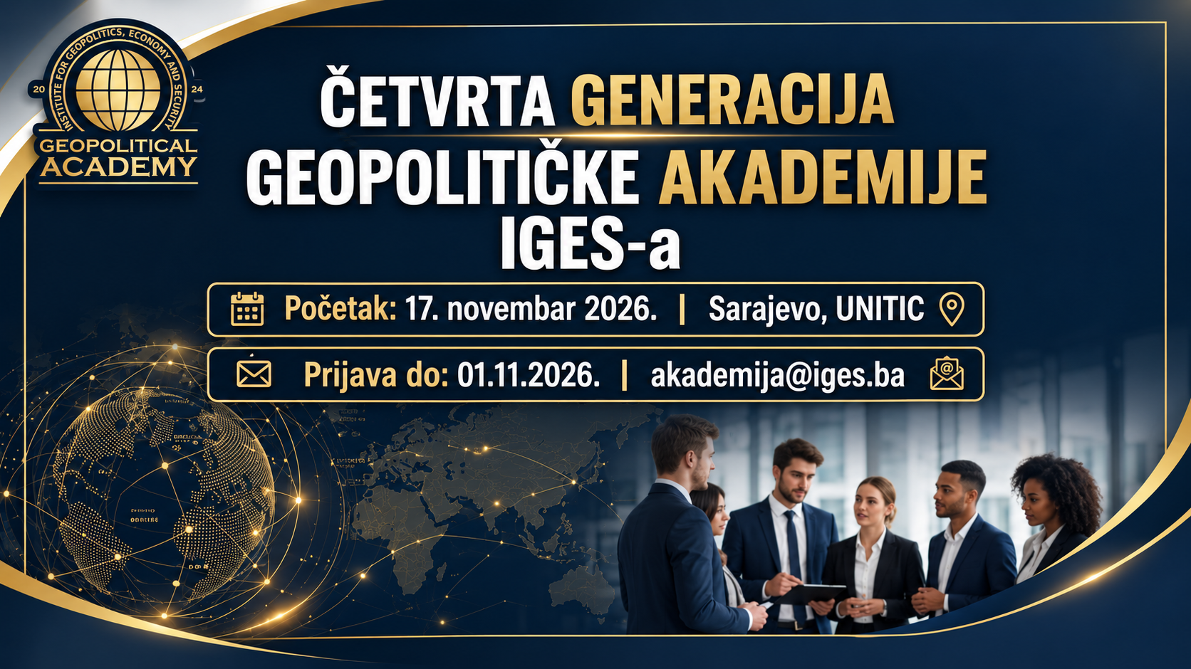Budite dio četvrte generacije Geopolitičke akademije IGES-a